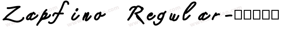 Zapfino Regular字体转换
